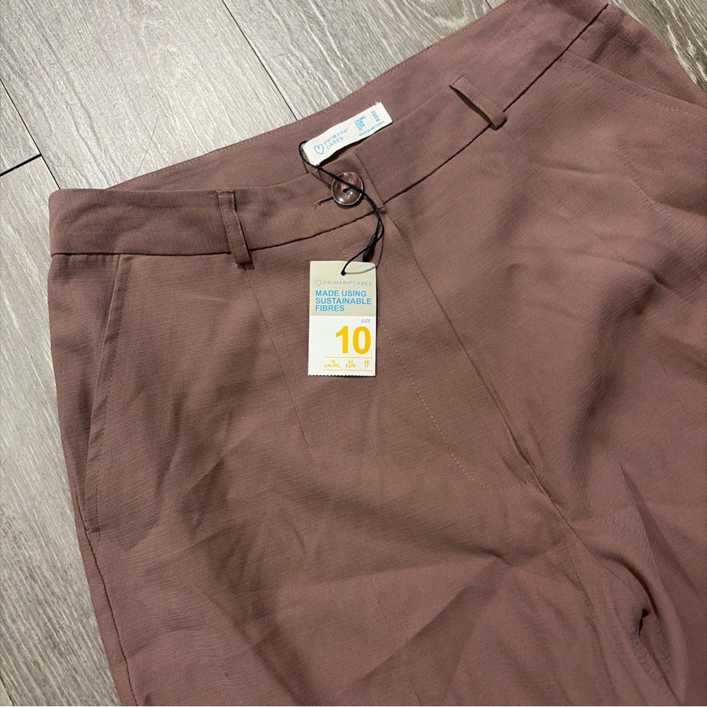 Primark Women’s Pants Size 10 Taupe Color New With Tags - Picture 2 of 5